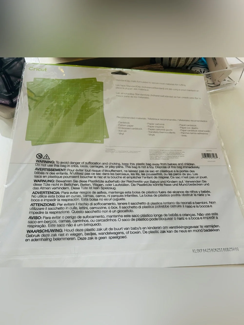 New - 2-Cricut 12x12 StandardGrip Cutting Mat